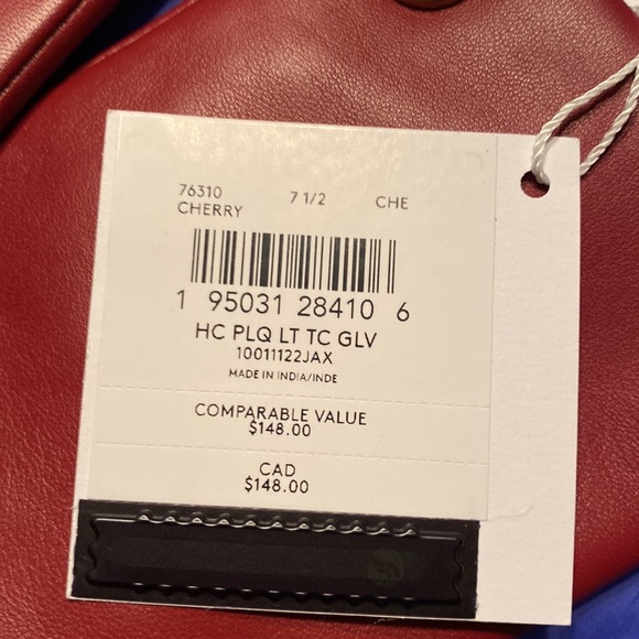 Coach New With Tags Ladies Horse & Carriage Plaque Leather Tech Gloves - Picture 6 of 10